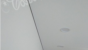 монтаж натяжного потолка - теневой профиль
